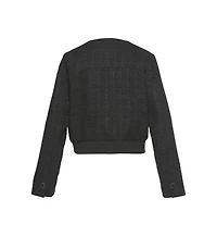 Lascana Women's Round Neckline Tweed Jacket