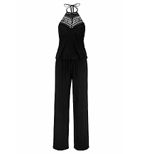 Lascana Women's Crochet Halterneck Jumpsuit