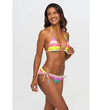 Lascana Women's Striped Triangle Bikini Swimsuit Top Bra Sizing