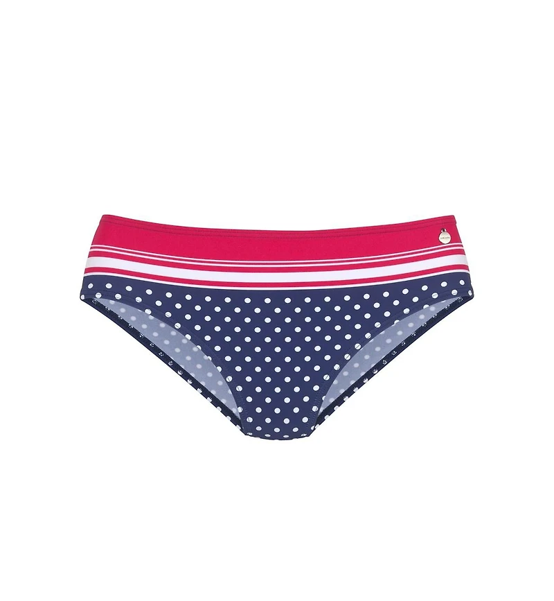 Lascana Women's Striped Polka Dot Classic Bikini Swimsuit Bottom