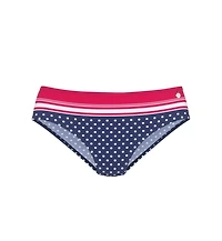 Lascana Women's Striped Polka Dot Classic Bikini Swimsuit Bottom