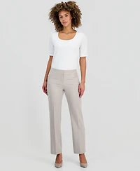 Kasper Petite Julia Stretch Crepe Straight-Leg Pants