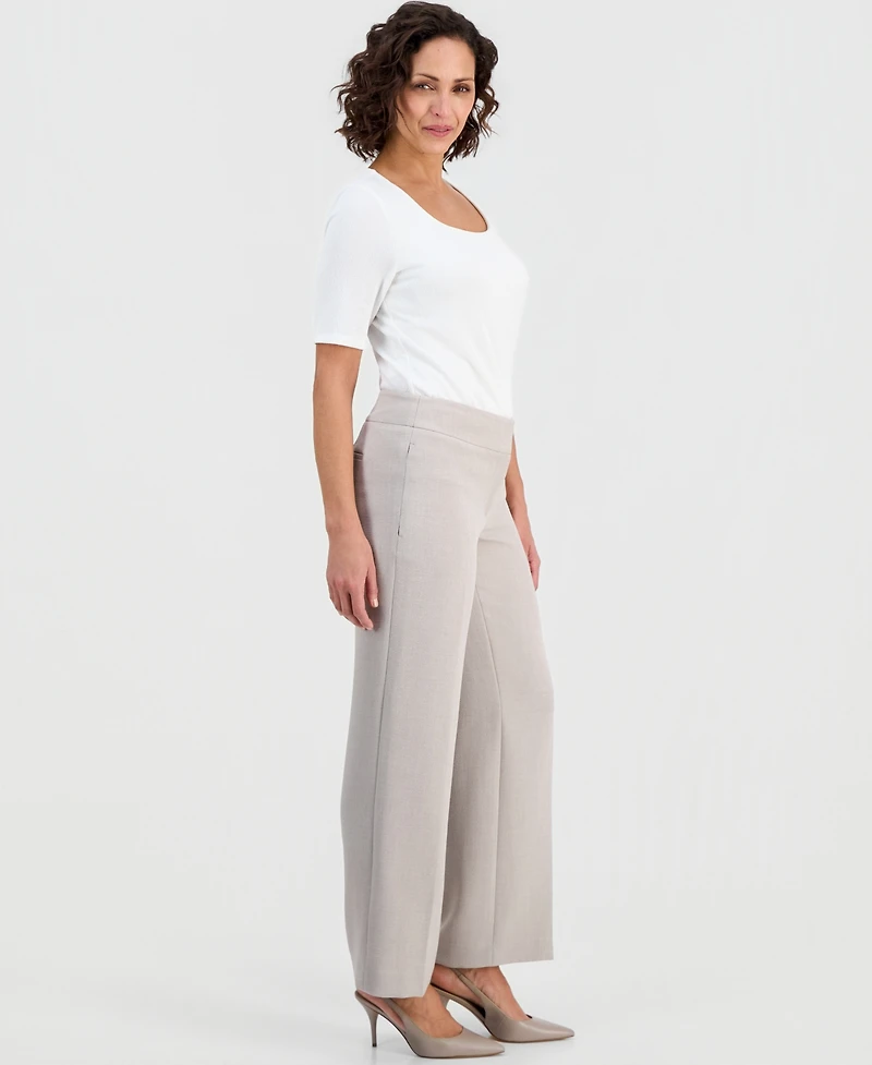 Kasper Women's Wide-Leg Smooth-Front Pants