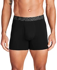 Under Armour Men's 3-Pack Cotton Performance Solid 6" Boxer Briefs
