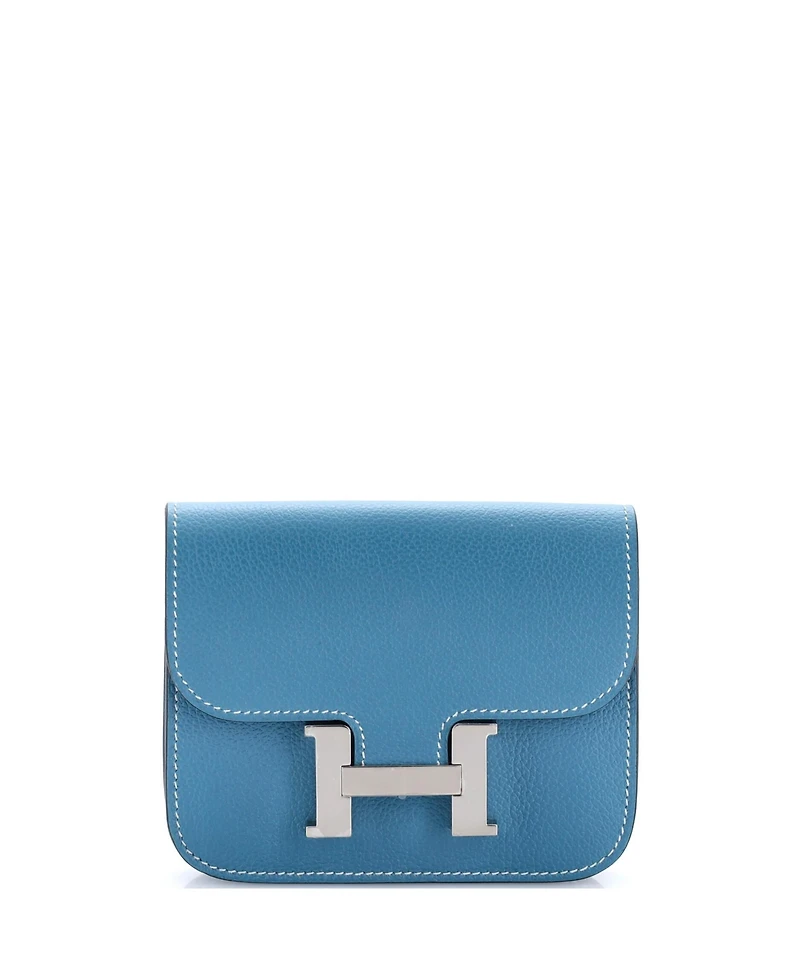 Pre-Owned Hermes Constance Slim Wallet Evercolor