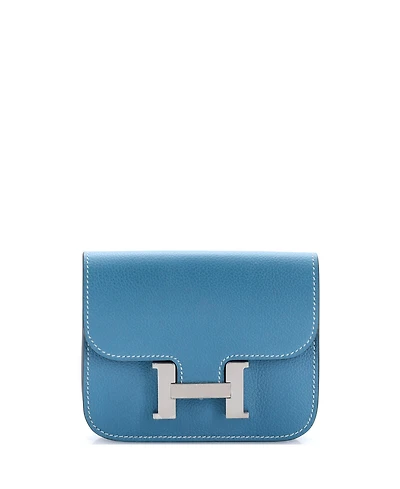 Pre-Owned Hermes Constance Slim Wallet Evercolor