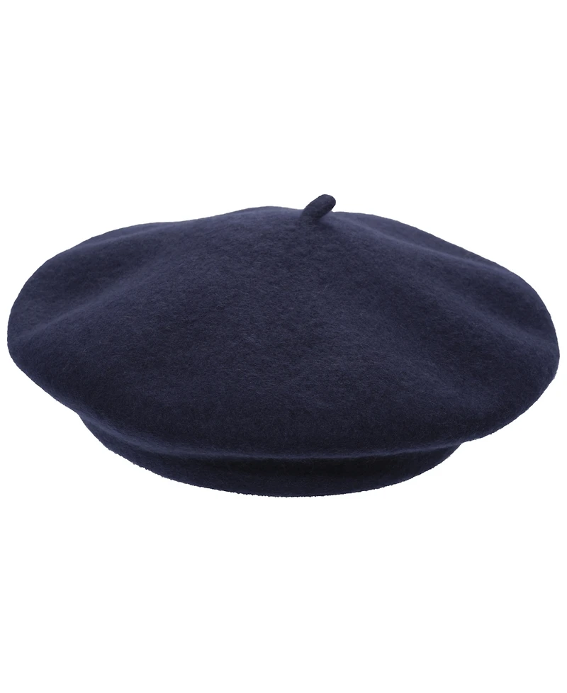 Lauren Ralph Lauren Women's Classic Wool Beret Hat with Script Logo