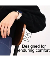 Elegant 5-Piece Dining Set Featuring a 35-Inch Round Table with 4 Stylish Chairs for Modern Dining Spaces-Maison Boucle