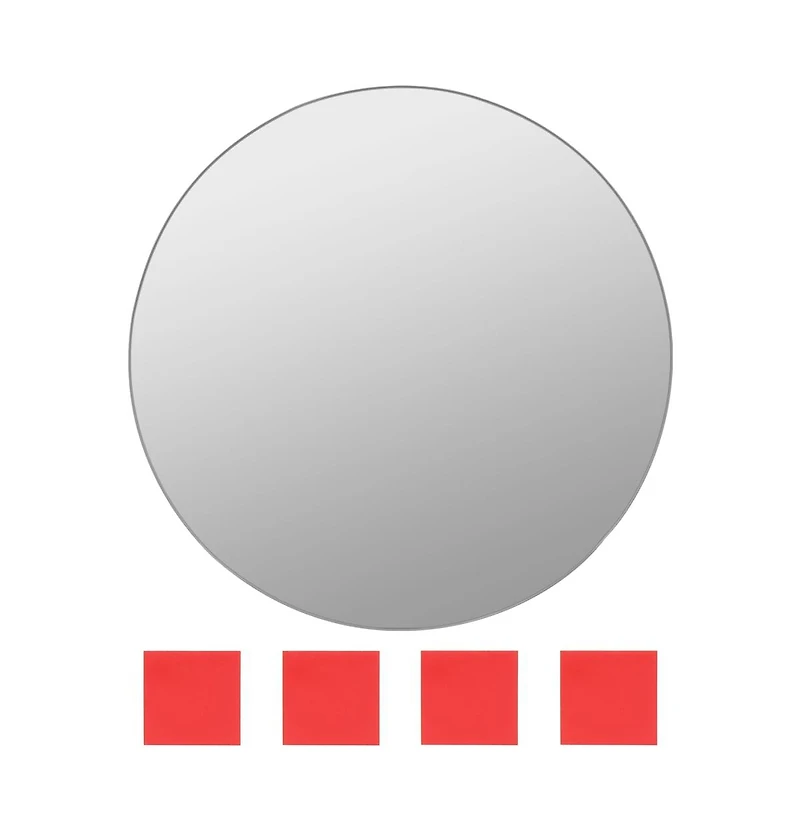 vidaXL 7 Piece Wall Mirror Set Round Glass