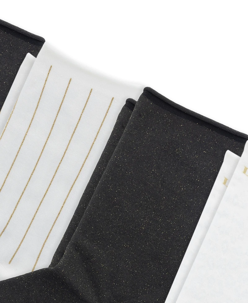 Lauren Ralph Lauren Women's Holiday Shine Crew Socks, Pack of 6