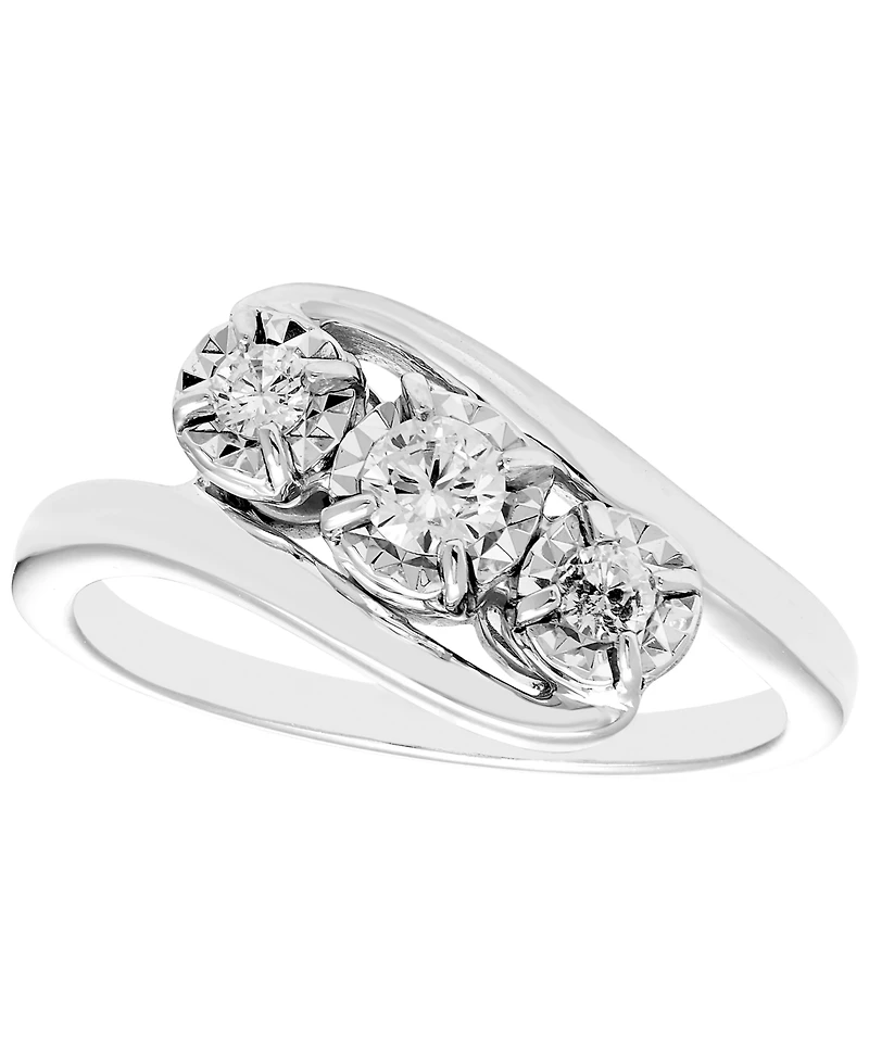Macy's Diamond Ring (1/4 ct. t.w.) in 10k White Gold
