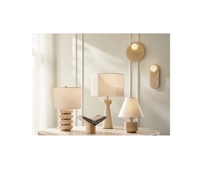 Z Gallerie Arden Travertine Table Lamp
