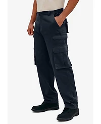 Boulder Creek Big & Tall by KingSize Ranger Side-Elastic Stacked Cargo Pocket Pants
