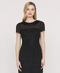 Js Collections Women's Inaya Column Collared Gown