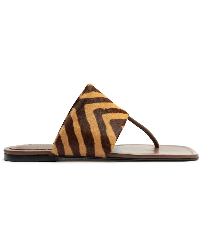 Schutz Women's Martha Square Toe Flat Sandals