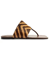 Schutz Women's Martha Square Toe Flat Sandals