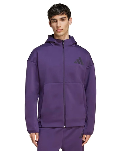 adidas Men's Z.n.e. Full-Zip Hooded Sportswear Track Jacket