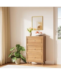 Keonjinn 16x20 Inch Brushed Gold Bathroom Vanity Mirror Metal Framed Over Sink Wall Mirror Horizontal/Vertical