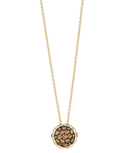 Le Vian Chocolate Diamonds (0.51 ct. t.w.) and Vanilla Diamond (0.08 ct. t.w.) Pendant Necklace in 14k Honey Gold