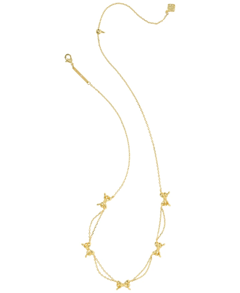 Kendra Scott 14k Gold Plated Bow Strand Necklace