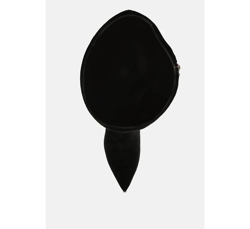 Star Gazer Slim Block Heel Long Boots