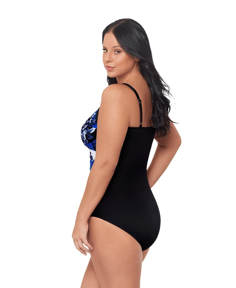 Miraclesuit Plus Ombra Fiore Sanibel Underwire One-Piece Swimsuit