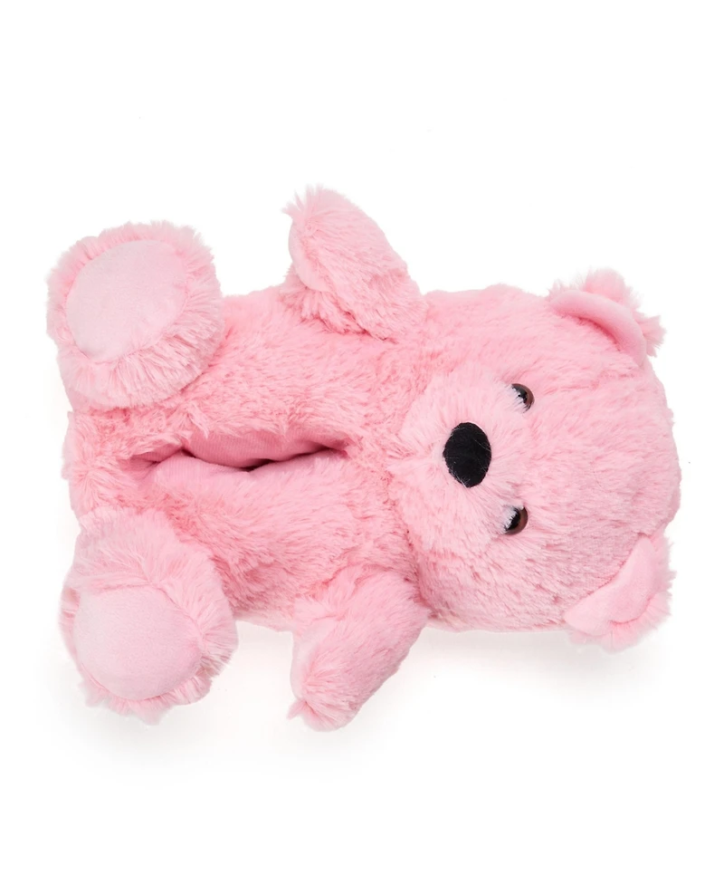 Dearfoams Cozyfoams Women's Overstuffed Bear Closed Back Slipper