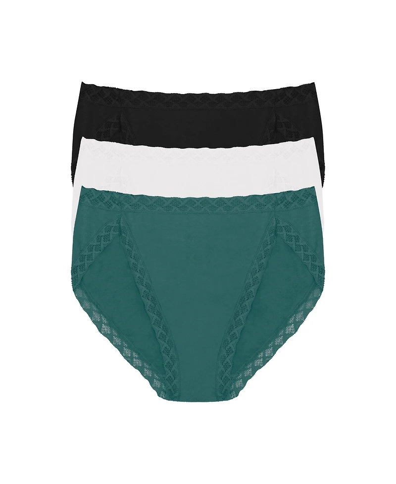 Natori Women's Bliss Supima Cotton French Cut Briefs 3-Pack