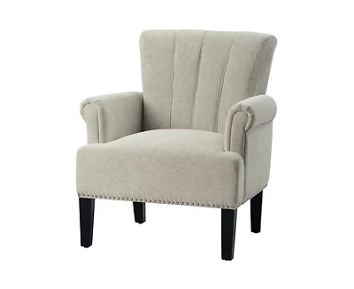 sumyeg Rivet Tufted Polyester Armchair