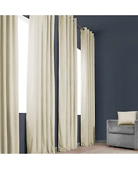Half Price Drapes Grommet Heritage Plush Velvet Room Darkening Curtain
