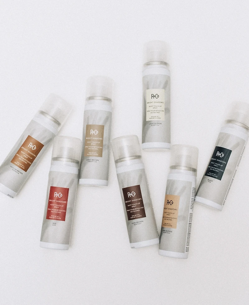 R+Co Bright Shadows Root Medium Brown Touch Up Spray, 1.5 oz.