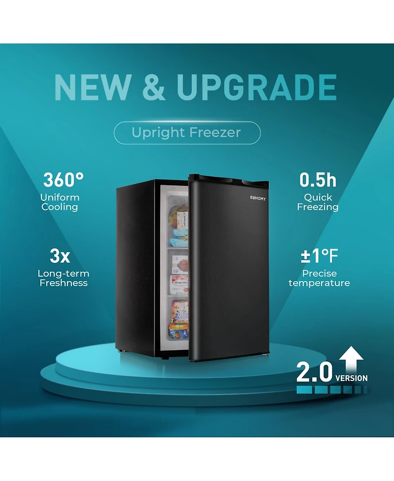 Euhomy 3.0 Cu. Ft. Upright Freezer