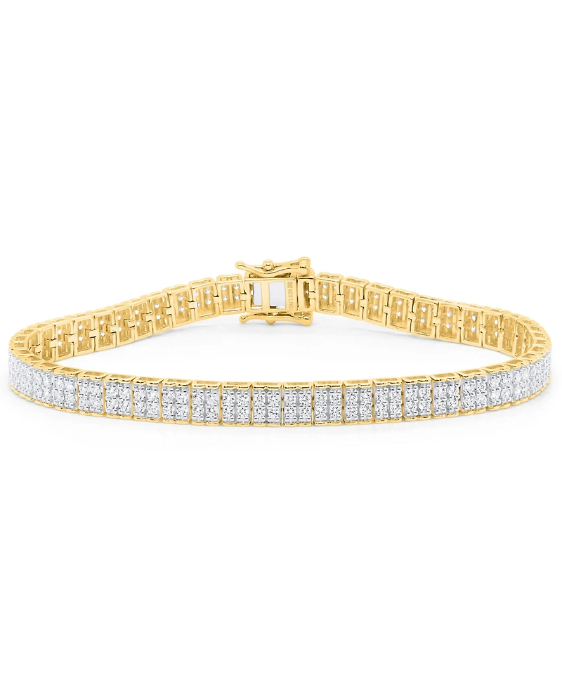 Forever Grown Diamonds Lab-Grown Diamond Bracelet (3 ct. t.w.) Sterling Silver (also 14k Gold Plated Silver)