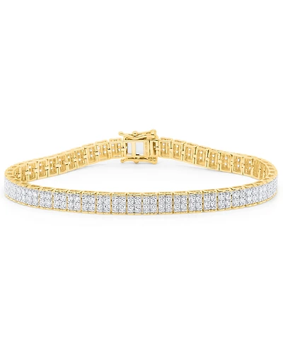 Forever Grown Diamonds Lab-Grown Diamond Bracelet (3 ct. t.w.) Sterling Silver (also 14k Gold Plated Silver)