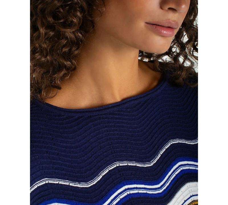 Liverpool Los Angeles Women's Long-Sleeve Boat Neck Sweater