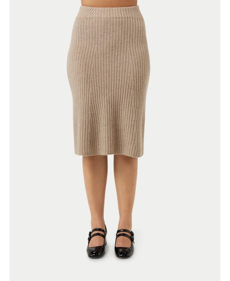 Gobi Cashmere Women's Midi Flared Skirt