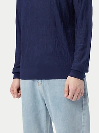 Gobi Cashmere Men's Lightweight Silk Textured Sweater