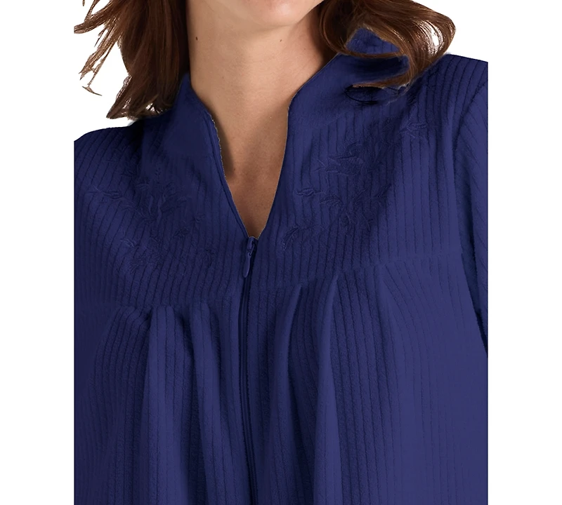 Miss Elaine Women's Zipper Short Robe