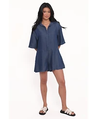 Petal and Pup Women's Kiya Denim Romper - Dark