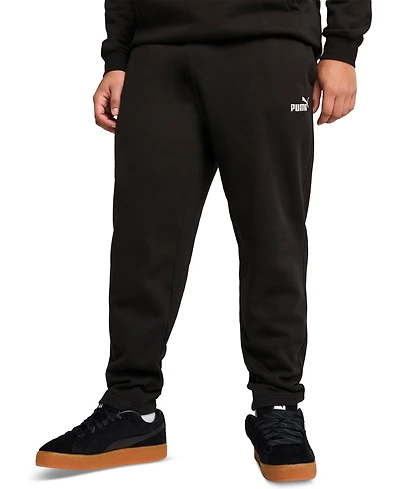 Puma Men's Logo Fleece Open Bottom Regular-Fit Sweatpants
