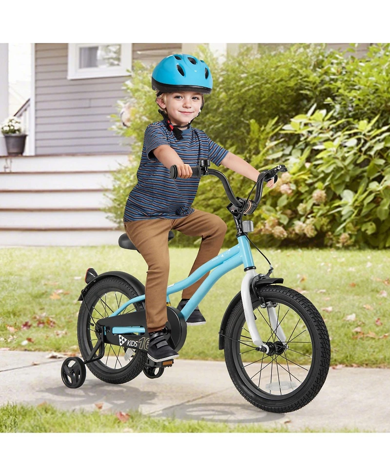 Sugift Kids Bike with Adjustable Handlebar, Seat & Training Wheels