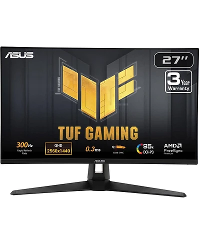 Asus Tuf VG27AQM5A 27" 16:9 Wqhd 300Hz Fast Ips Led Hdr Gaming Monitor, Black