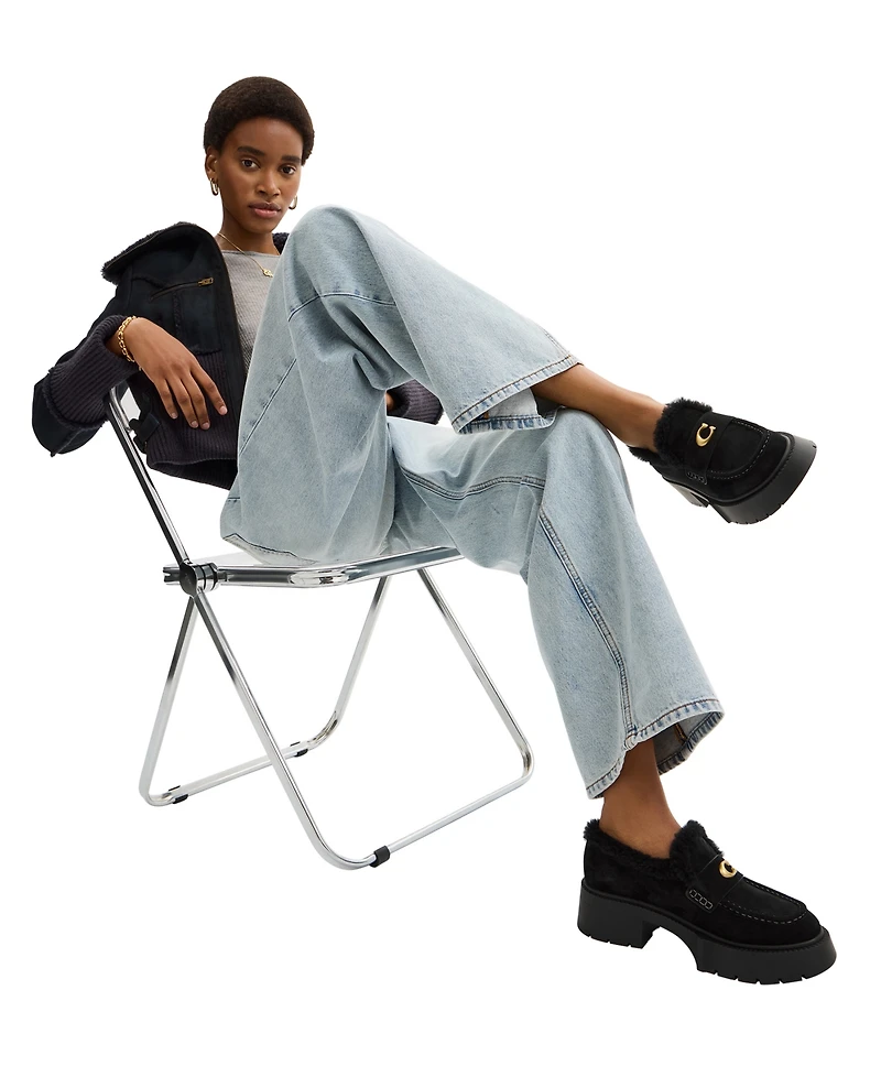 Coach Women's Leah Slip-On Platform Loafers