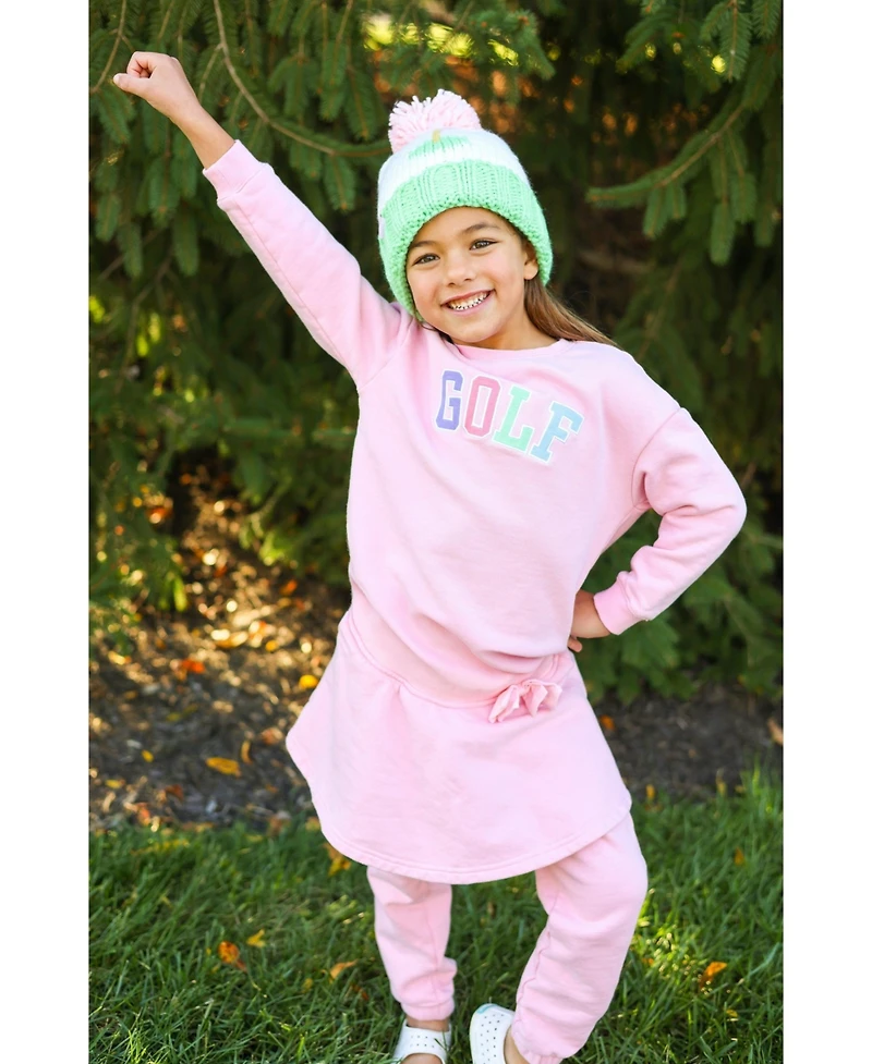 Bits & Bows Little Girls Little/Big Golf Sweatshirt