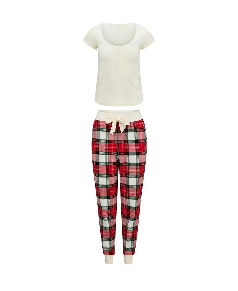 Adore Me Women's Caileigh T-Shirt & Joggers Pajama Set