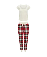 Adore Me Women's Caileigh T-Shirt & Joggers Pajama Set