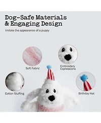 Fuzzwoof Birthday Cake Dog Toy, Dancing with Echo Function Feature, Singing Birthday Songs, Interactive Dog Toys, Plush Stuffed Puppy Toy