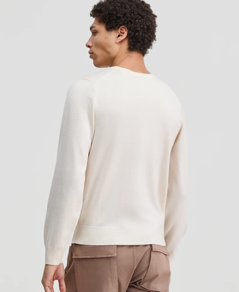 Guess Men's David Long-Sleeve Crewneck Sweater