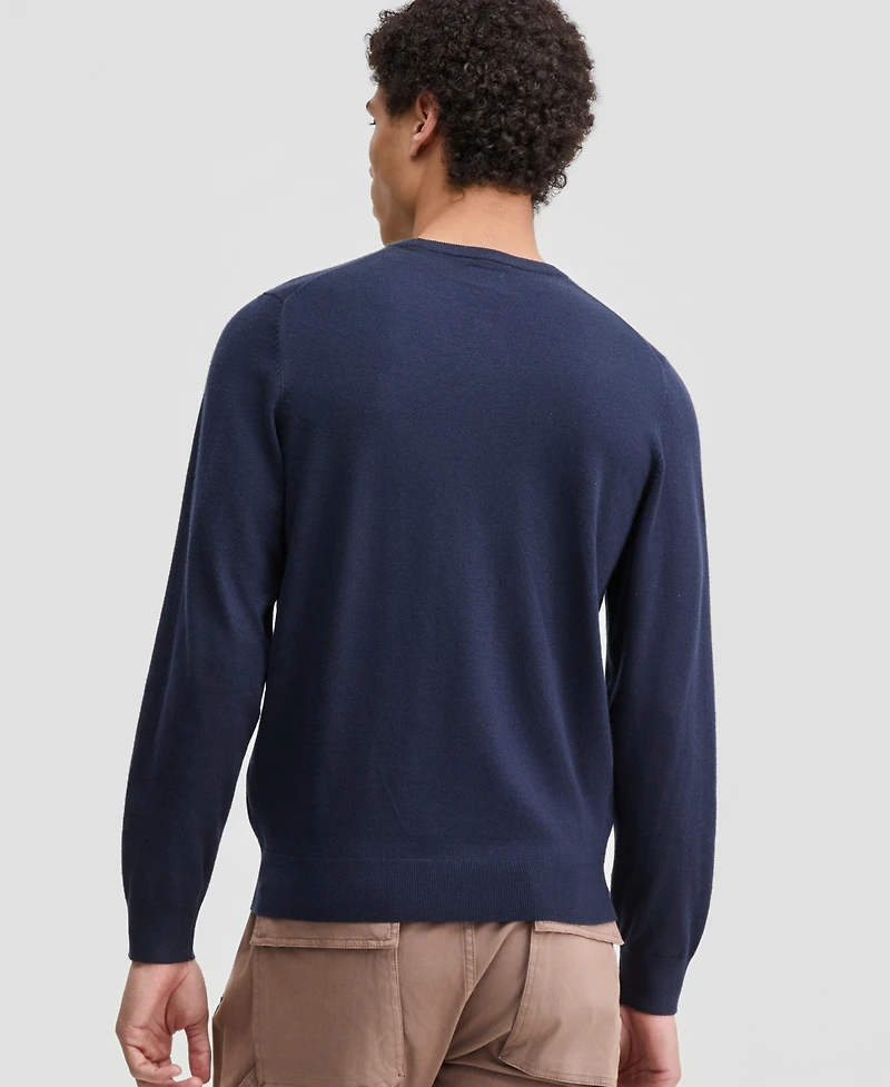 Guess Men's David Long-Sleeve Crewneck Sweater