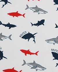 Nautica Branson Sharks Microfiber 3-Pc. Sheet Set, Twin Xl